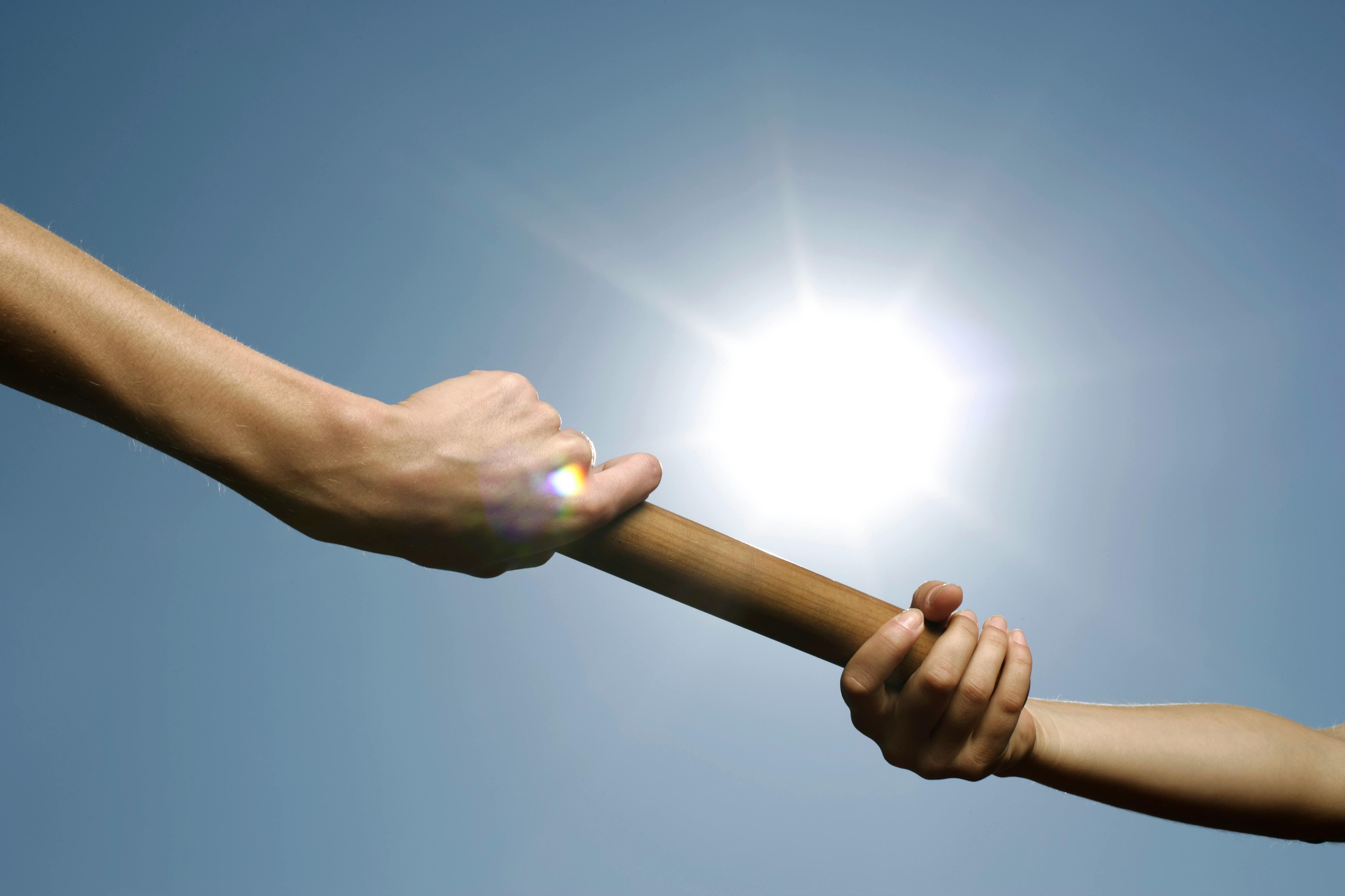 Define the handoff and people step up. Photo: Pexels Define the handoff and people step up. Photo: Pexels